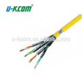 Cable al por mayor del Ethernet del OEM del Internet de la alta calidad Cat6a UL, cat6a cable apantallado, cable plano del lan del cat6a / cable de red